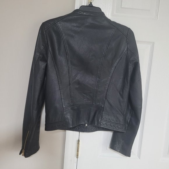 Massimo Dutti Natural Leather Woman M/ black Jackets - Picture 5 of 16